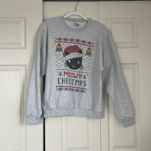 Christmas cat sweater